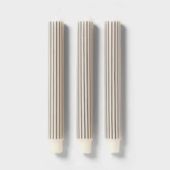 6pk Taper Candle Set Black And White Stripe - Room Essentials™ -Room Essentials GUEST 06aee05e e727 409e a140 00a2147d2fb0
