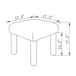 Upholstered Square Stool Ottoman - Room Essentials™ 7 Upholstered Square Stool Ottoman - Room Essentials™ -Room Essentials GUEST 1027b4ec f9e7 43b0 a376 ad742a5cc380