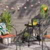 Metal Mesh Rolling Bar Outdoor Serving Cart Black - Room Essentials™
