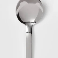 Squared Straight Spoon - Room Essentials™: 18/0 Stainless Steel, Dishwasher-Safe, Silver, 6.78" Length, Dinner Spoon -Room Essentials GUEST 199d147e 8ab6 461f 8ed0 d6c52d2ce1cc
