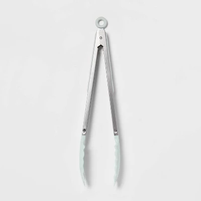 Tongs Mint Green - Room Essentials™: Stainless Steel Kitchen & Cooking Tongs, Dishwasher-Safe, 13.68" Length 3 Tongs Mint Green - Room Essentials™: Stainless Steel Kitchen & Cooking Tongs, Dishwasher-Safe, 13.68" Length - Image 3