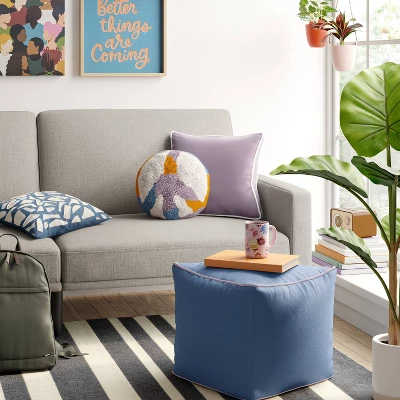 Oversize Velvet Square Throw Pillow - Room Essentials™ 1 Oversize Velvet Square Throw Pillow - Room Essentials™