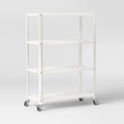 44" 3 Shelf Metal Rolling Bookcase - Room Essentials™ -Room Essentials GUEST 363c5164 81ff 4a57 a319 2ca6102094a4