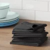 6pk Cotton Dishcloths Gray - Room Essentials™