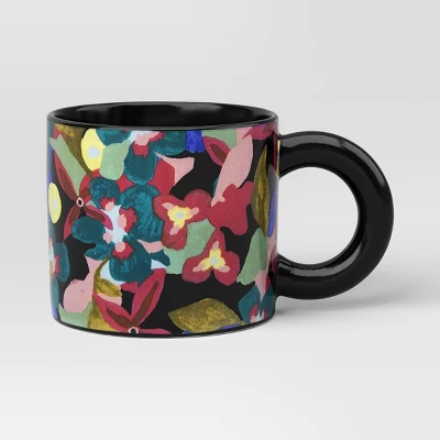 16oz Stoneware Vintage Floral Print Mug - Room Essentials™ 3 16oz Stoneware Vintage Floral Print Mug - Room Essentials™ - Image 3