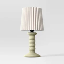 Mini Stick Table Lamp With Pleated Shade - Room Essentials™ 7 Mini Stick Table Lamp With Pleated Shade - Room Essentials™ -Room Essentials GUEST 49301b31 a9e4 4e55 99af 5d06f94566ec