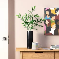 Ceramic Cylinder Decorative Vase - Room Essentials™