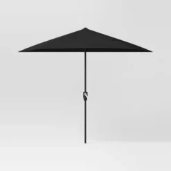 7.813'x8.83' Half Circle Patio Umbrella - Black Pole - Room Essentials™ 12 7.813'x8.83' Half Circle Patio Umbrella - Black Pole - Room Essentials™ -Room Essentials GUEST 4fcf0bec 82ca 47f9 9602 dfaa17b5980f