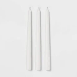 12pk Unscented Taper Candles White - Room Essentials™: Paraffin Wax, 10.6" Long, 6hr Burn Time, Set Of 12 3 12pk Unscented Taper Candles White - Room Essentials™: Paraffin Wax, 10.6" Long, 6hr Burn Time, Set Of 12 -Room Essentials GUEST 543f4d30 7b75 4eff b56e de347914b7f3