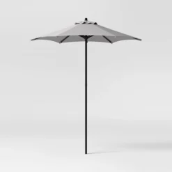 6' Round Outdoor Patio Market Umbrella With Black Pole - Room Essentials™ -Room Essentials GUEST 54e4fc38 b2fa 47b0 b7ac 3c5428b0dce3