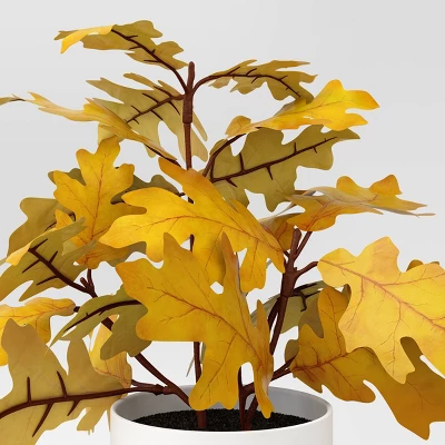 Yellow Oak Leaf Mini Arrangement - Room Essentials™ 2 Yellow Oak Leaf Mini Arrangement - Room Essentials™ - Image 2