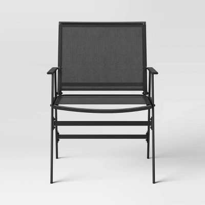 4pc Sling Patio Conversation Set - Black - Room Essentials™ 3 4pc Sling Patio Conversation Set - Black - Room Essentials™ - Image 3