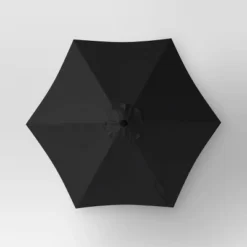 6' Round Outdoor Patio Market Umbrella With Black Pole - Room Essentials™ -Room Essentials GUEST 683821a3 195c 4070 9129 c850565e0c91