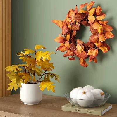 Yellow Oak Leaf Mini Arrangement - Room Essentials™ 1 Yellow Oak Leaf Mini Arrangement - Room Essentials™