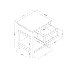 Traditional Side Table With Storage Drawer Classic White - Room Essentials™ 9 Traditional Side Table With Storage Drawer Classic White - Room Essentials™ -Room Essentials GUEST 6f705cf8 c836 49dd a5df 2300983d08b2