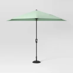 7.813'x8.83' Half Circle Patio Umbrella - Black Pole - Room Essentials™ 13 7.813'x8.83' Half Circle Patio Umbrella - Black Pole - Room Essentials™ -Room Essentials GUEST 7428ca1b 6a0b 4d47 aff8 c994ccff9850