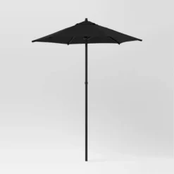 6' Round Outdoor Patio Market Umbrella With Black Pole - Room Essentials™ -Room Essentials GUEST 745205cc 10f6 4caa 84da 8c9536c25529