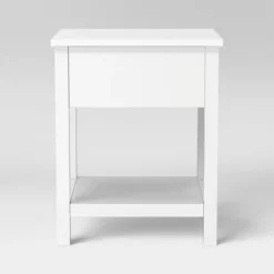 Traditional Side Table With Storage Drawer Classic White - Room Essentials™ 7 Traditional Side Table With Storage Drawer Classic White - Room Essentials™ -Room Essentials GUEST 74663713 714e 4d17 a6bc 1dd6bb0ed1b5