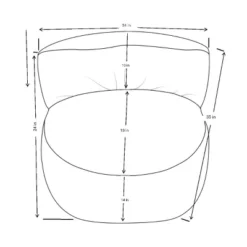 Memory Foam Filled Bean Bag Chair With Corduroy Cover Cream - Room Essentials™ -Room Essentials GUEST 80de7f1c 324f 43be ac1a a49ffdeecfbe