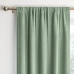 Room Darkening Heathered Thermal Window Curtain Panel Green - Room Essentials™ -Room Essentials GUEST 82d879d9 b1c8 4488 9246 a51db847a997