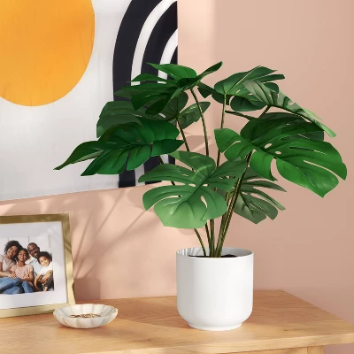 8"x9" Monstera Artificial Plant - Room Essentials™ 1 8"x9" Monstera Artificial Plant - Room Essentials™