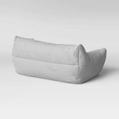 Bean Bag Loveseat Gray - Room Essentials™ 3 Bean Bag Loveseat Gray - Room Essentials™ - Image 3