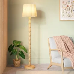 Natural Polyresin Floor Lamp - Room Essentials™