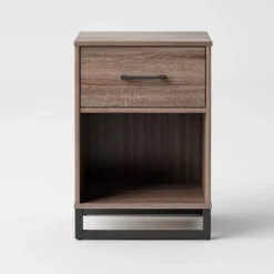 Mixed Material Nightstand - Room Essentials™ -Room Essentials GUEST 94c8f805 374f 42b3 8256 c686819f9937