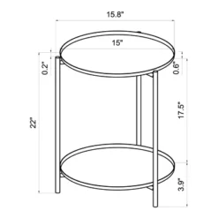 Metal Small Side Table With Shelf Black - Room Essentials™ 7 Metal Small Side Table With Shelf Black - Room Essentials™ -Room Essentials GUEST 993d4700 d34b 449a 8baa 1239a6d85a06