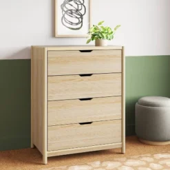Scandi 4 Drawer Dresser Natural - Room Essentials™