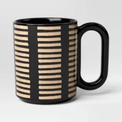 16oz Stoneware Broken Blinds Print Mug Black - Room Essentials™ 5 16oz Stoneware Broken Blinds Print Mug Black - Room Essentials™ -Room Essentials GUEST abc3d293 85a7 4231 adef 767018d45d45