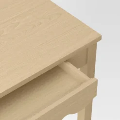 Wavy Writing Desk With Drawer Natural - Room Essentials™ -Room Essentials GUEST aed71a28 3172 4e94 a14a 702b2431d8bd
