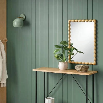 20"x30" Turned/Bobbin Wall Mirror Natural - Room Essentials™ 1 20"x30" Turned/Bobbin Wall Mirror Natural - Room Essentials™