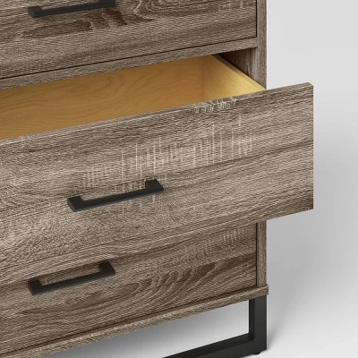 Mixed Material 3 Drawer Dresser - Room Essentials™ 4 Mixed Material 3 Drawer Dresser - Room Essentials™ - Image 4
