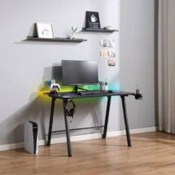 Gaming Dorm Desk With LED Lights And Headphone Holder - Room Essentials™ -Room Essentials GUEST bd44df7f 868d 4ba9 8418 89c759d1abee