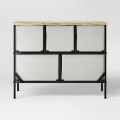 36" Wide Fabric Bin 5 Dresser Black Frame - Room Essentials™ 7 36" Wide Fabric Bin 5 Dresser Black Frame - Room Essentials™ -Room Essentials GUEST be4d80bc 54da 4832 9fc1 f3d8595c47c7