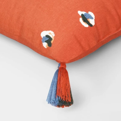 Abstract Dots Embroidered Cotton Square Throw Pillow - Room Essentials™ 3 Abstract Dots Embroidered Cotton Square Throw Pillow - Room Essentials™ - Image 3