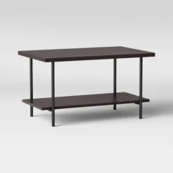 Wood And Metal Coffee Table With Storage Shelf - Room Essentials™ -Room Essentials GUEST c493e6ac d8b2 4fbe 88ce 0923f7849a46