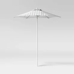 6' Round Outdoor Patio Market Umbrella With Black Pole - Room Essentials™ -Room Essentials GUEST c78e0590 b3ff 4056 9657 72309417df79