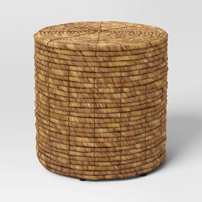 Woven Storage Ottoman Natural- Room Essentials™ 1 Woven Storage Ottoman Natural- Room Essentials™