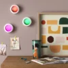 3pk 3" RGB Novelty Wall Lights With Remote Control - Room Essentials™