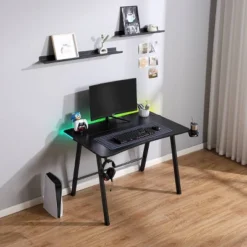 Gaming Dorm Desk With LED Lights And Headphone Holder - Room Essentials™ -Room Essentials GUEST e45b27e3 cb79 412f 9c0c cbe5fe6678e1