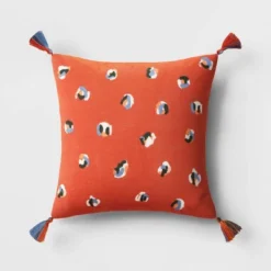 Abstract Dots Embroidered Cotton Square Throw Pillow - Room Essentials™ 8 Abstract Dots Embroidered Cotton Square Throw Pillow - Room Essentials™ -Room Essentials GUEST e547e9f9 180b 42a6 b319 0972324e64cb