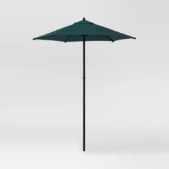 6' Round Outdoor Patio Market Umbrella With Black Pole - Room Essentials™ -Room Essentials GUEST e9204e2b 99a7 477f 98d3 58f5539a9218