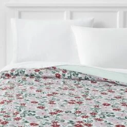 Microfiber Reversible Floral Print Comforter Light Purple/Mint Green - Room Essentials™ 11 Microfiber Reversible Floral Print Comforter Light Purple/Mint Green - Room Essentials™ -Room Essentials GUEST eaf962da 0b45 45f4 a772 43b7646ca4f6