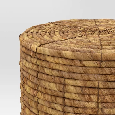 Woven Storage Ottoman Natural- Room Essentials™ 2 Woven Storage Ottoman Natural- Room Essentials™ - Image 2