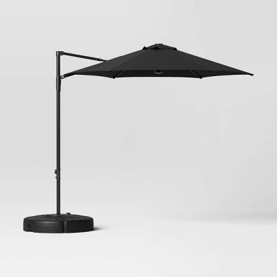 7.5' Round Solid Offset Outdoor Patio Cantilever Umbrella - Room Essentials™ 5 7.5' Round Solid Offset Outdoor Patio Cantilever Umbrella - Room Essentials™ - Image 5